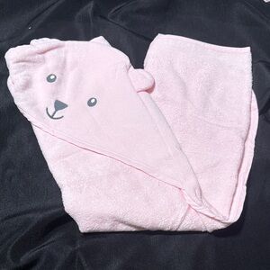 Carter's Pink Bear Hooded Towel